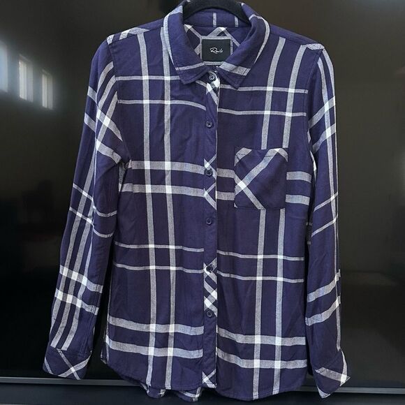 Rails Hunter Button Down Shirt in Midnight White Pine - Picture 1 of 8